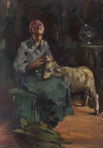 VITTORIO BUORA Udine 1910 - 1972 Torino - Scena d'affetto