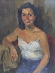 TEONESTO DEABATE Torino 1898 - 1981 - Figura femminile 1968