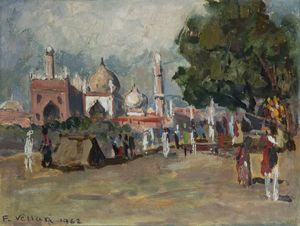 FELICE VELLAN Torino 1889 - 1976 - New Delhi 9/1/'62
