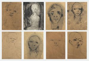 ENRICO COLOMBOTTO ROSSO Torino 1925 - 2013 Casale Monferrato (AL) - Lotto di otto disegni