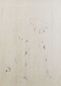 ENRICO COLOMBOTTO ROSSO Torino 1925 - 2013 Casale Monferrato (AL) - Composizione di figure