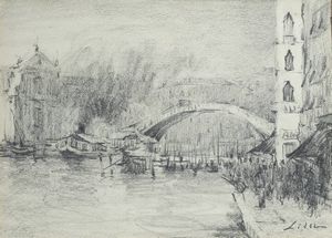 MARIO LISA Torino 1908 - 1992 - Ponte sul canale