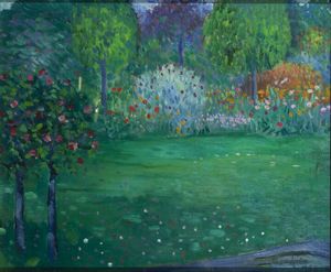 ETTORE FICO Piatto Biellese (VC) 1917 - 2004 Torino - Giardino di Licia 1987