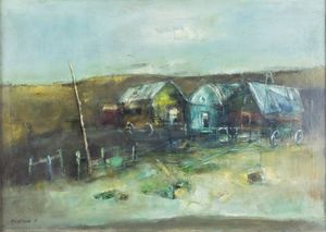 PIERO GARINO Lein (TO) 1922 - 2009 Torino - Paesaggio 1971