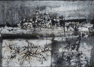 PIERO GARINO Lein (TO) 1922 - 2009 Torino - Composizone 1962