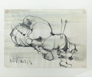 NINO AIMONE Torino 1932 - 2020 Chieri (TO) - Senza titolo 1956