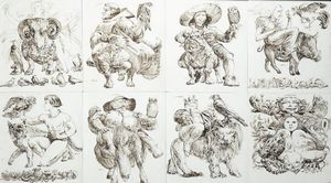 ABACUC (Silvano Gilardi) Torino 1933 - I vizi capitali1967