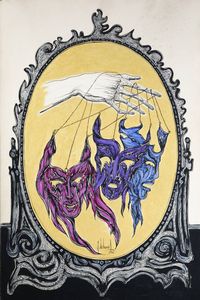 GUIDO DE BONIS Torino 1931 - 2009 - Maschere 1980