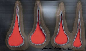 BERNARD AUBERTIN Fontenay-aux-Roses (Francia) 1934 - 2015 Reutlingen (Germania) - Fer Brul 2009