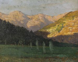 MARIO CAVALLA Torino 1902 - 1962 Bordighera (IM) - Paesaggio