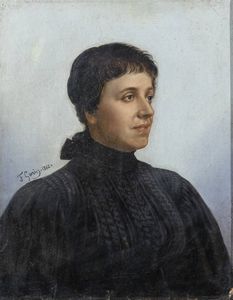 FRANCESCO GONIN Torino 1808 - 1889 Giaveno (TO) - Ritratto 1862