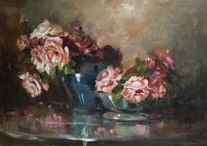 IVAN KARPOFF Novocherkassk (Russia) 1898 - 1970 Milano - Vasi di fiori