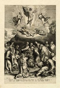 JOHANNES I (JAN) SADELER - Christi se transfigurantis imago... / La trasfigurazione sul Monte Tabor.