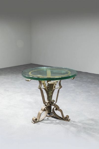 PRODUZIONE ITALIANA : Tavolino rotondo  - Asta Asta di Design - Associazione Nazionale - Case d'Asta italiane