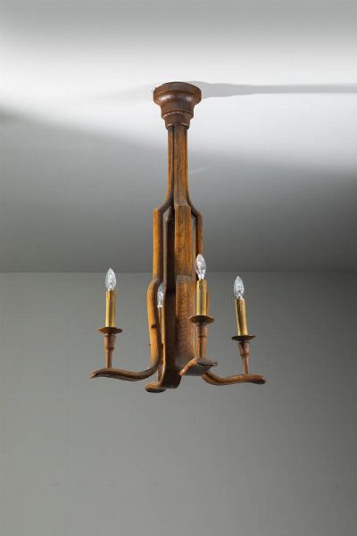 Vittorio Valabrega : Lampadario a sospensione  - Asta Asta di Design - Associazione Nazionale - Case d'Asta italiane