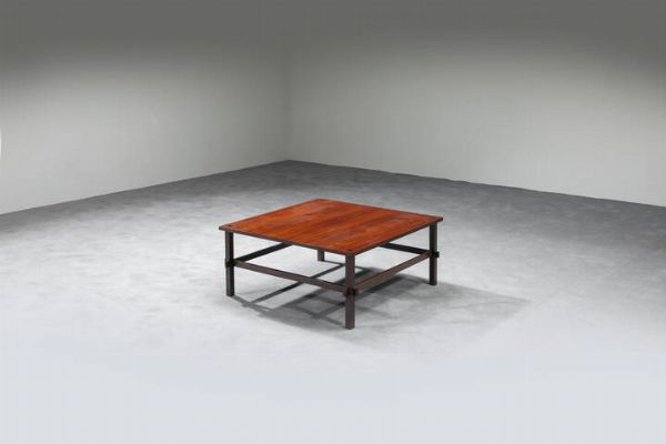 CASSINA : Tavolino in legno.  Etichetta del produttore Prod. Cassina  anni '60 cm 35x80x80  Difetti  - Asta Asta di Design - Associazione Nazionale - Case d'Asta italiane