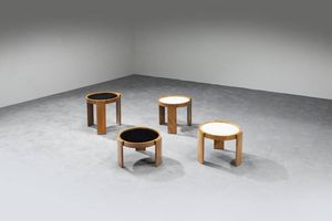 GIANFRANCO FRATTINI - Quattro tavolini impilabili mod. 780