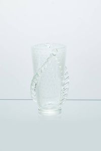BAROVIER & TOSO - Vaso in vetro bullicante. Anni '50 h cm 31