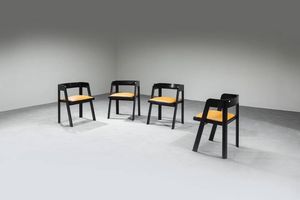 TITO AGNOLI - Quattro poltroncine della serie programma C