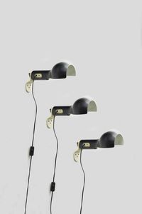 JOE COLOMBO - Coppia di lampade da parete mod. Flash