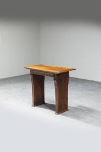 Vittorio Valabrega - Piccola consolle in legno con cassetto.  Prod. Valabrega  anni '60 cm 68 5x80 5x41 5  Piccoli difetti