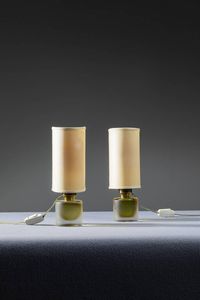 VENINI - Coppia di lampade da tavolo
