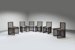 AFRA E TOBIA SCARPA - Sei sedie mod. Basilian