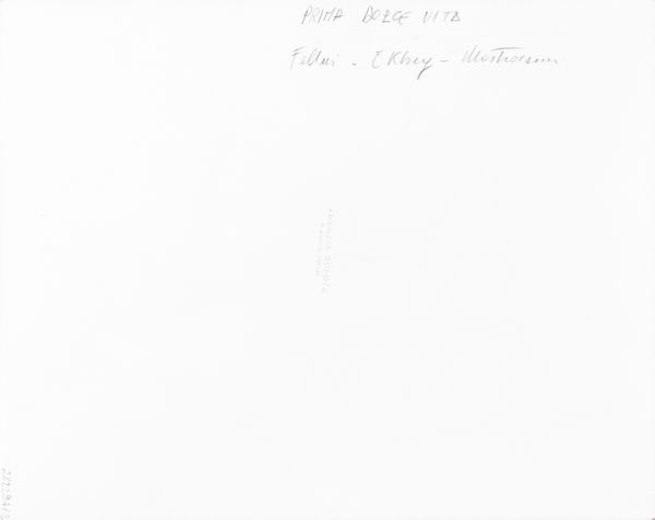 Alberto Durazzo : lotto formato da due scatti fotografici<BR> Senza titolo (Federico Fellini, Anita Ekberg, Marcello Mastroianni)  - Asta Fotografia - Associazione Nazionale - Case d'Asta italiane