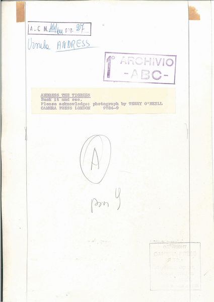 Terry O'Neill : lotto formato da quattro scatti fotografici Senza titolo (Ursula Andress)  - Asta Fotografia - Associazione Nazionale - Case d'Asta italiane