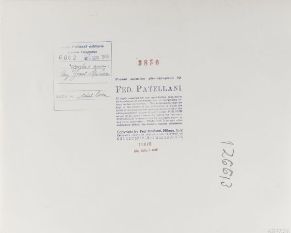 FEDERICO PATELLANI : Cary Grant e Sophia Loren sul set del film Orgoglio e Passione  - Asta Fotografia - Associazione Nazionale - Case d'Asta italiane