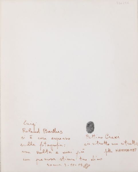 Dino Pedriali : Bettino Craxi �il ritratto non ritratto�  - Asta Fotografia - Associazione Nazionale - Case d'Asta italiane