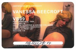 Vanessa Beecroft : VB09.006.VB<BR>VB09 performance Ein Blonder Traum<BR>Galerie Schipper & Krome Cologne  - Asta Fotografia - Associazione Nazionale - Case d'Asta italiane