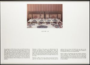 SOPHIE CALLE - H�tel, chambre n�28, 3 mars