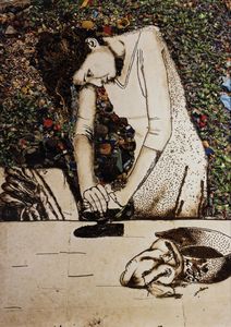Vik Muniz - Isis (Woman Ironing), dalla serie Pictures of Garbage