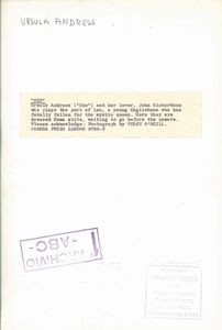 Terry O'Neill : lotto formato da quattro scatti fotografici Senza titolo (Ursula Andress)  - Asta Fotografia - Associazione Nazionale - Case d'Asta italiane