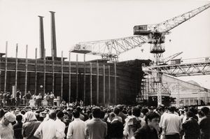 Mario Dondero - Senza titolo (Sciopero ai cantieri navali di La Ciotat)