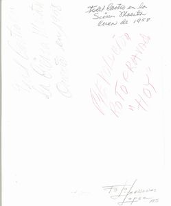 Guillermo Fernando López Junque Chinolope : Chinolope Senza titolo (Fidel Castro)  - Asta Fotografia - Associazione Nazionale - Case d'Asta italiane