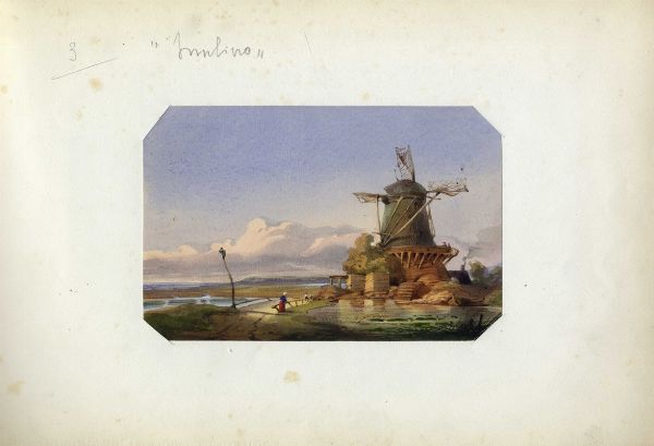 Album di 50 acquerelli e disegni.  - Asta Arte Moderna e Contemporanea | ASTA A TEMPO - PARTE II  - Associazione Nazionale - Case d'Asta italiane