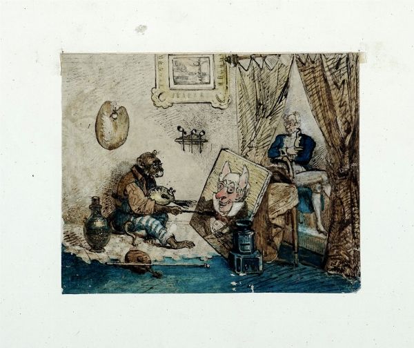 Lotto composto di 15 caricature francesi.  - Asta Arte Moderna e Contemporanea | ASTA A TEMPO - PARTE II  - Associazione Nazionale - Case d'Asta italiane