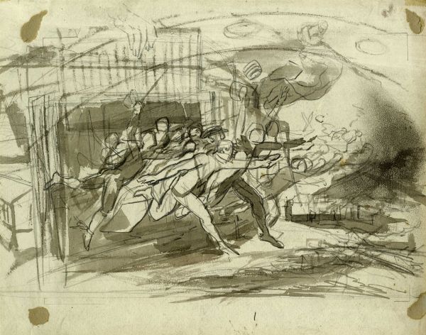 Lotto composto di 10 disegni.  - Asta Arte Moderna e Contemporanea | ASTA A TEMPO - PARTE II  - Associazione Nazionale - Case d'Asta italiane