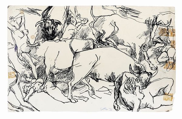 Studio per Fuga dall'Etna.  - Asta Arte Moderna e Contemporanea | ASTA A TEMPO - PARTE II  - Associazione Nazionale - Case d'Asta italiane