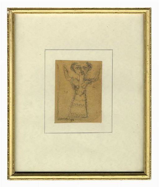 Figura femminile.  - Asta Arte Moderna e Contemporanea | ASTA A TEMPO - PARTE II  - Associazione Nazionale - Case d'Asta italiane