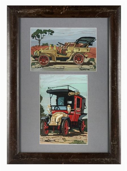 ALLINGTON : Lotto composto di due studi di macchine d'epoca.  - Asta Arte Moderna e Contemporanea | ASTA A TEMPO - PARTE II  - Associazione Nazionale - Case d'Asta italiane
