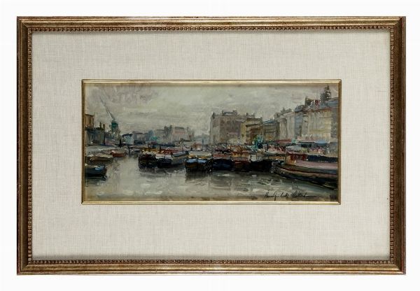 RENO FABRETTI : Rotterdam.  - Asta Arte Moderna e Contemporanea | ASTA A TEMPO - PARTE II  - Associazione Nazionale - Case d'Asta italiane