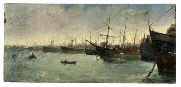 Andrea Figari : Marina.  - Asta Arte Moderna e Contemporanea | ASTA A TEMPO - PARTE II  - Associazione Nazionale - Case d'Asta italiane