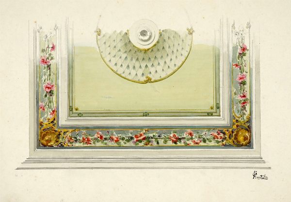 FRANCESCO GENTILE : Lotto composto di 6 studi per affresco.  - Asta Arte Moderna e Contemporanea | ASTA A TEMPO - PARTE II  - Associazione Nazionale - Case d'Asta italiane