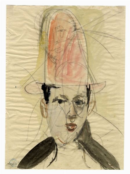 Mario Marcucci : Lotto composto di 2 disegni.  - Asta Arte Moderna e Contemporanea | ASTA A TEMPO - PARTE II  - Associazione Nazionale - Case d'Asta italiane