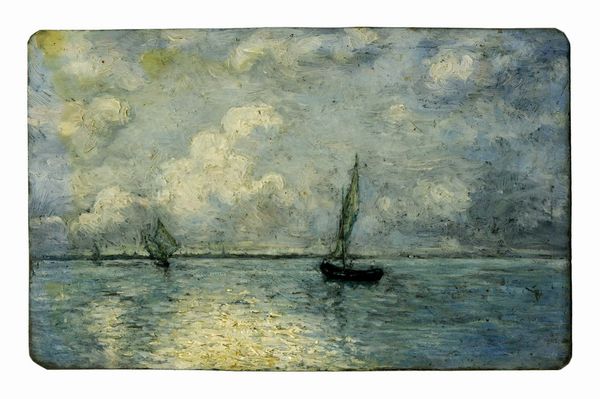 Attilio Pratella : Mare con barche.  - Asta Arte Moderna e Contemporanea | ASTA A TEMPO - PARTE II  - Associazione Nazionale - Case d'Asta italiane