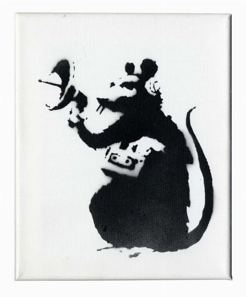 Banksy : Radar Rat.  - Asta Arte Moderna e Contemporanea | ASTA A TEMPO - PARTE II  - Associazione Nazionale - Case d'Asta italiane
