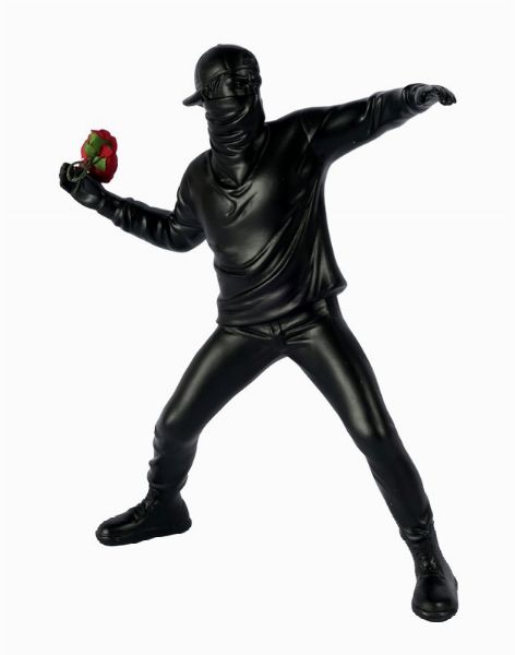 Banksy : The flower thrower.  - Asta Arte Moderna e Contemporanea | ASTA A TEMPO - PARTE II  - Associazione Nazionale - Case d'Asta italiane